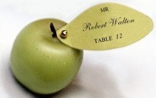 Apple Wedding Escort Cards