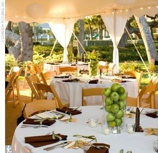 Apple Wedding Escort Cards