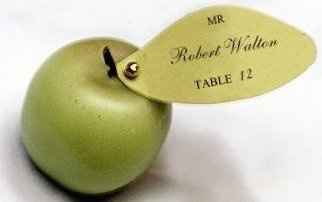 Apple Wedding Escort Cards