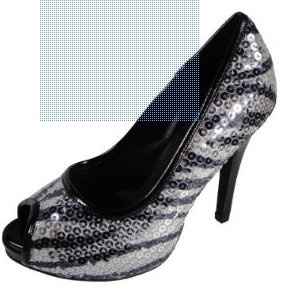 Zebra Peeptoe Shoes (pics)