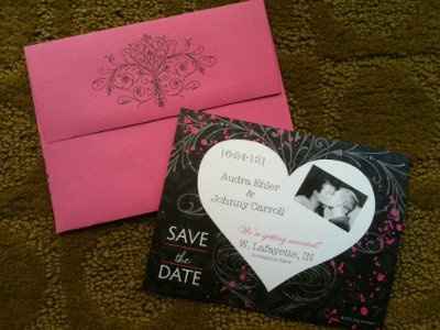 My Save the Dates!  *pic*