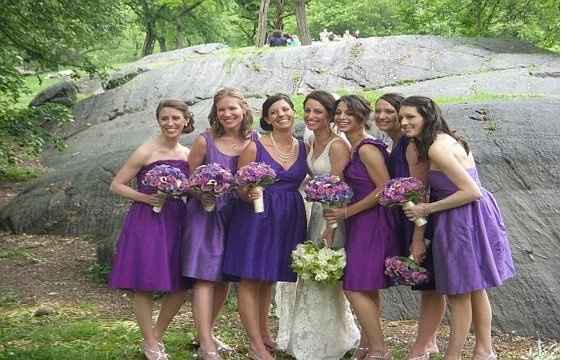I need help! I can't find the shade of purple I want in bridesmaids dresses...