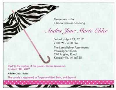 My Bridal Shower Invites :)