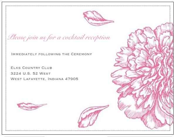 My reception card insert *Pic* Feedback?