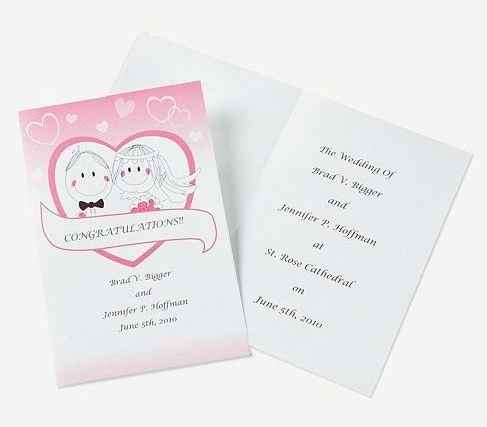 My DIY Wedding Programs (*PIC)