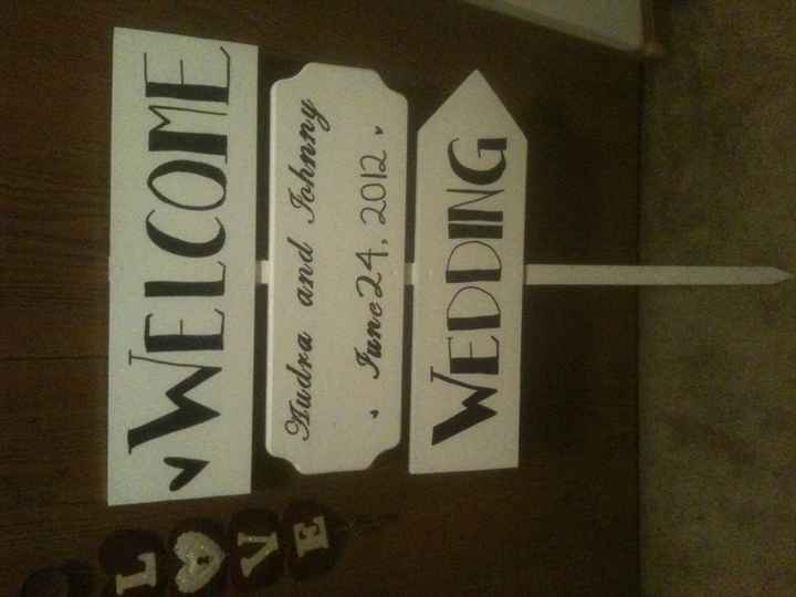 My DIY Wedding Sign (*PIC)