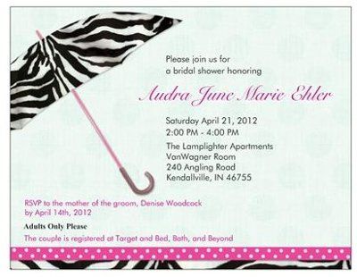 My Bridal Shower Invites :)