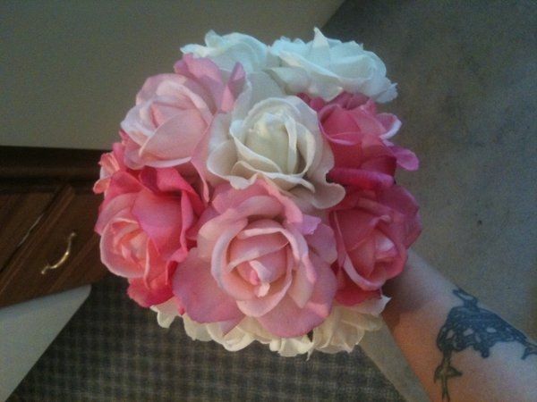 My DIY flowers!  :)  (Help!? Are they round enough!?)