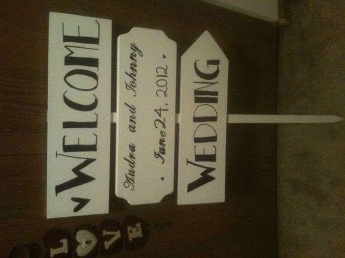 My DIY Wedding Sign (*PIC)