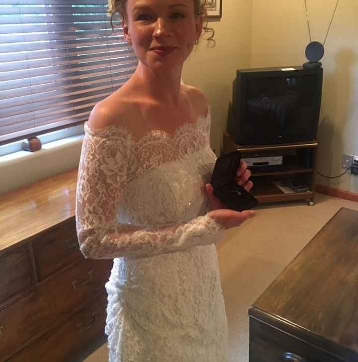 Adding straps to a strapless dress -- how did it turn out?
