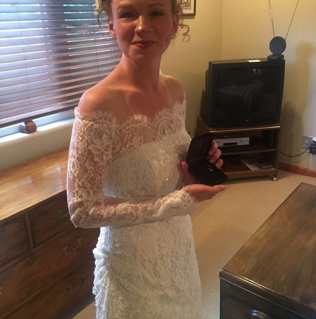 Adding straps to a strapless dress -- how did it turn out?