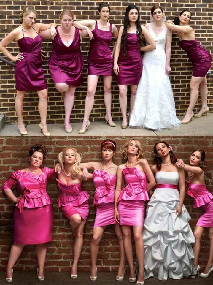 Who decides on bridesmaids dresses?
