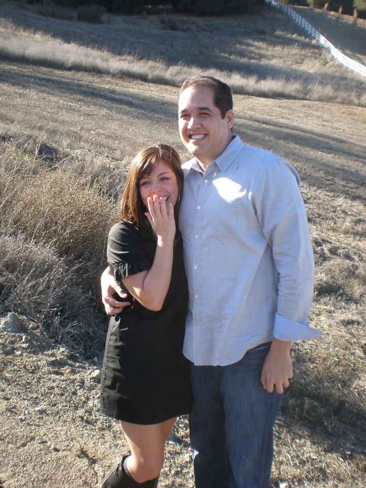 Pictures of him "popping the question"