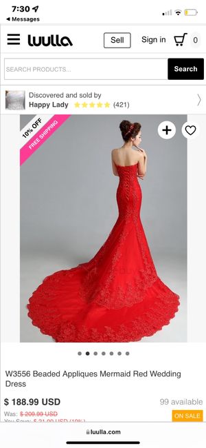 Red veil or red white? 2