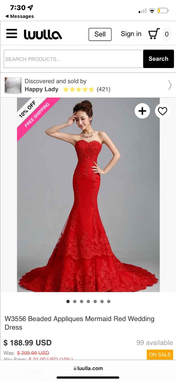 Red veil or red white? - 1