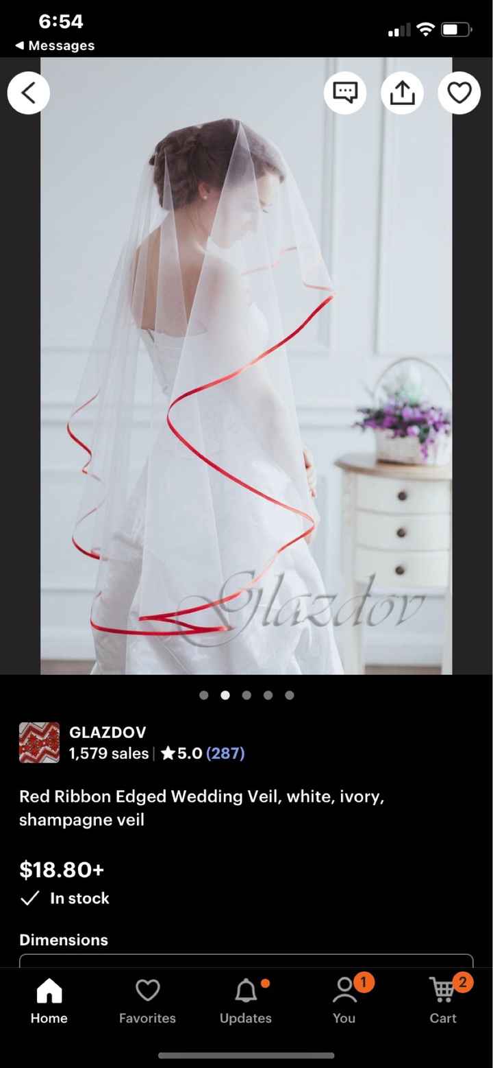 Red veil or red white? - 1