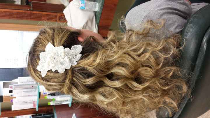 wedding hair trial with pics