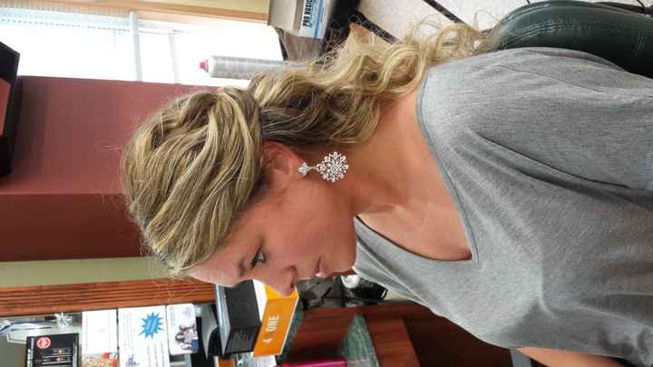 wedding hair trial with pics