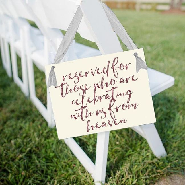 Reserved Ceremony Seat