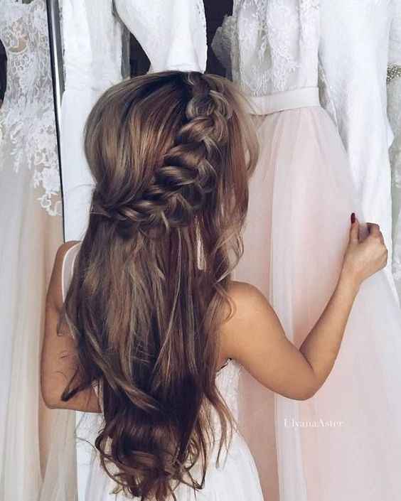 Bridal shower hair