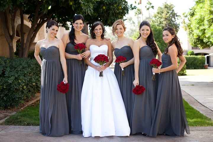 Grey Bridesmaids