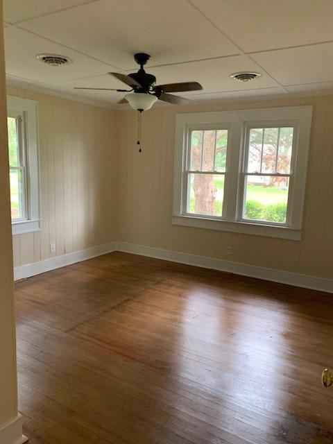 One of three bedrooms