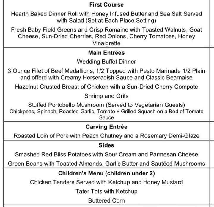 What's on your menu?