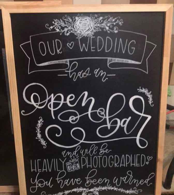 Let me see your wedding signs!