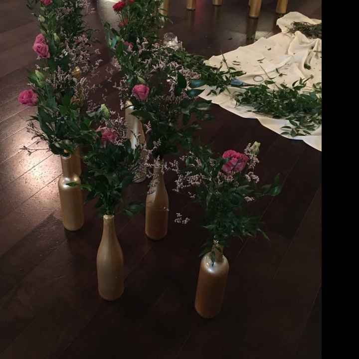 Wine Bottle Centerpiece