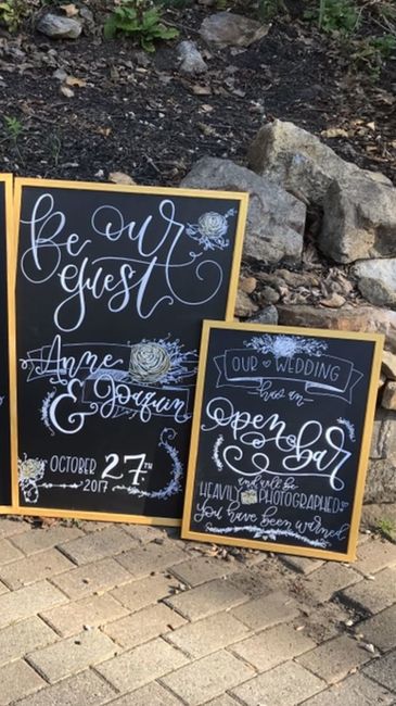 Let me see your wedding signs!