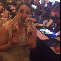 Has anyone else worn flats or Kate Spade Glitter Keds for their wedding?