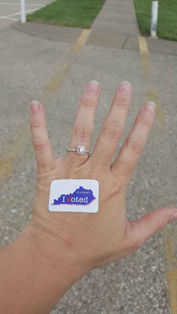 How many carats is your engagement ring? - 1