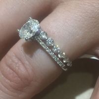 Will you please show me your wedding band if you have a solitaire?