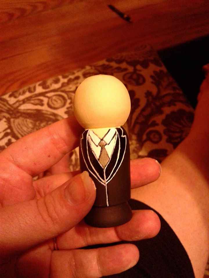 DIY Wedding Cake Toppers - in progress