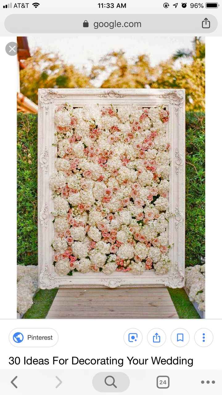 Flower wall with frame?? - 1