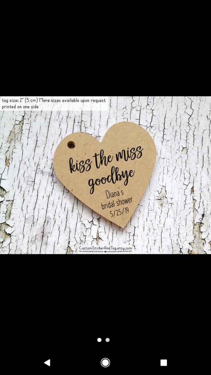 Tags for Wedding Favors - 1