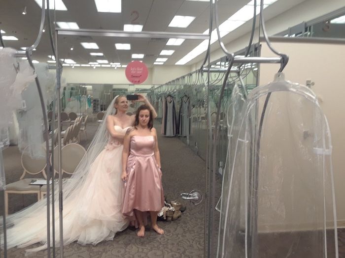 I said yes to the dress today!