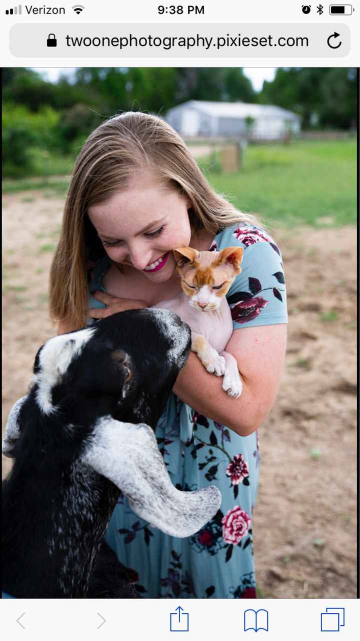 Are you including your pet in your engagement pictures? - 2