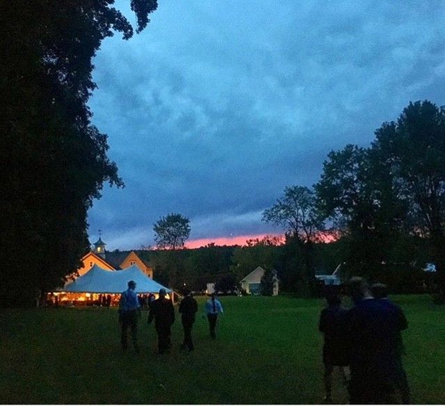 View of the tent from afar