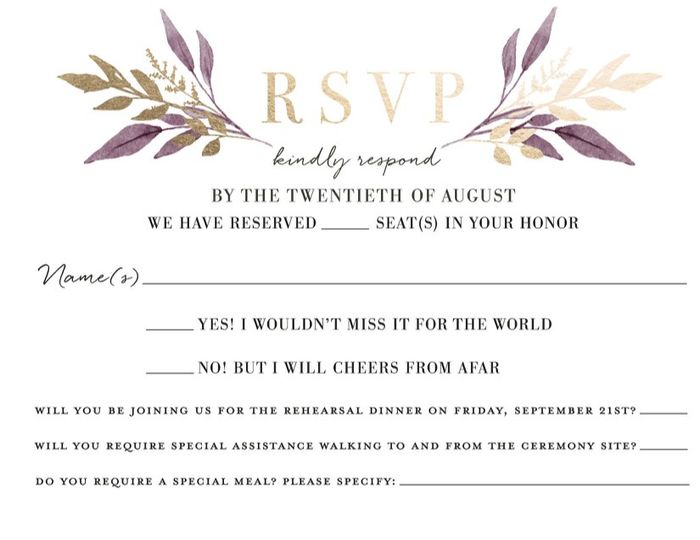 RSVP 1
