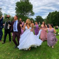 Parading to cocktail hour