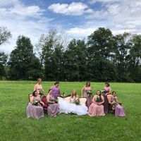 My beautiful Queens posing on rented vintage furniture
