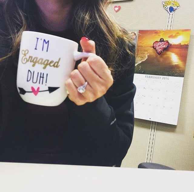 Shameless Mug/Engagement Ring Pics!