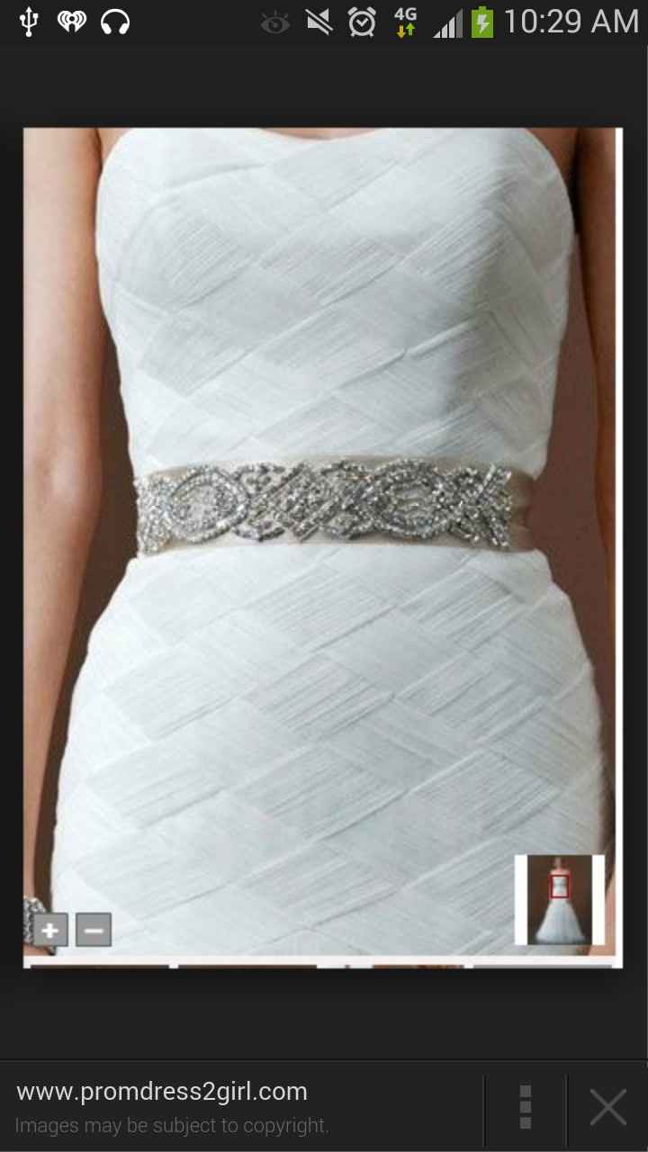 wedding dress sash! need ideas?!