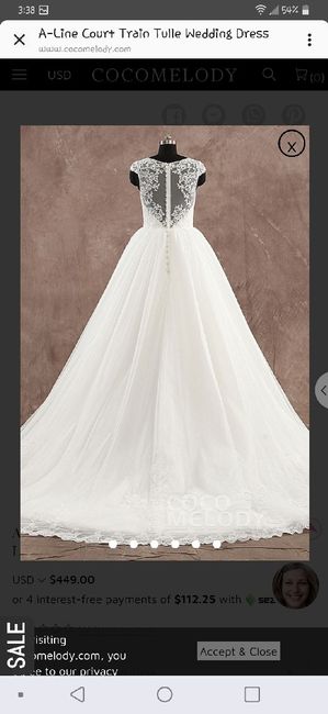 What is the most important thing when going to try on wedding dresses or deciding on "the one"? 9