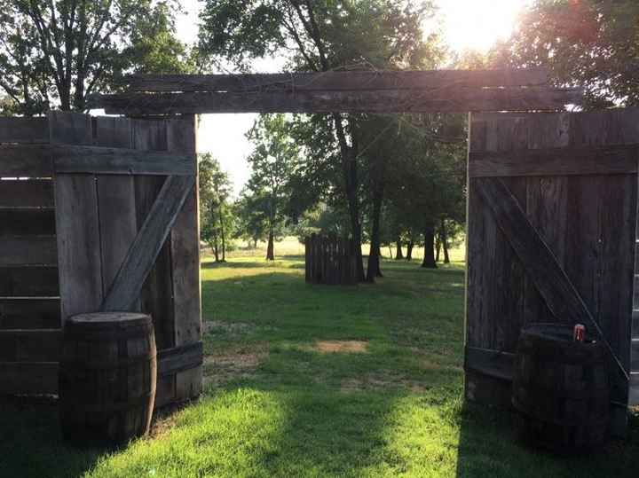 Outdoor wood doors/entry way!