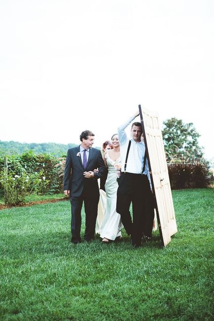 Hiding Bride at Indoor Ceremony 1