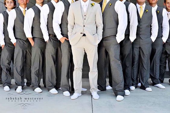 Rustic wedding: groomsmen attire jeans or suit? 7