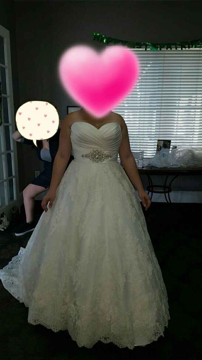 Let's show off our dresses.