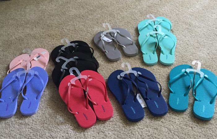 Flip flops for days!